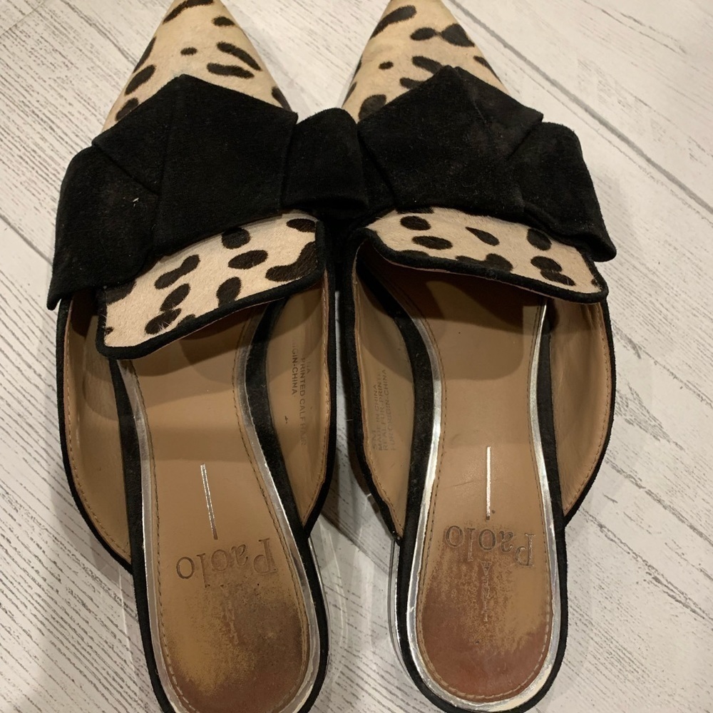 Paolo animal print flat mule size 5 - Picture 4 of 12